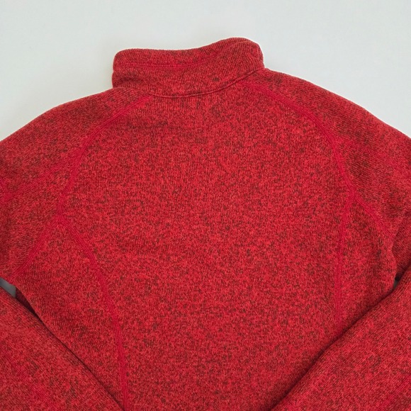 Patagonia Better Sweater Red Pullover Quarter Zip Long‎ Sleeve Small S - Picture 13 of 13